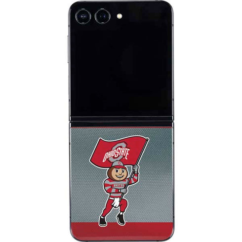 Ohio State University OSU Buckeyes Flag Galaxy Z Flip5 5G Skin